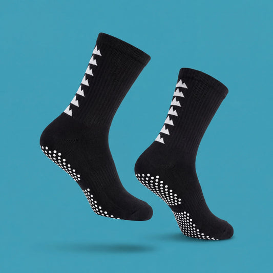 V-Grip Black Compression Socks