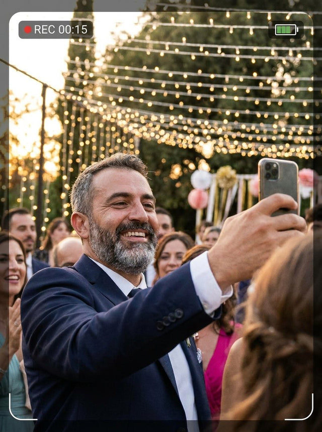 Father of the groom · front row